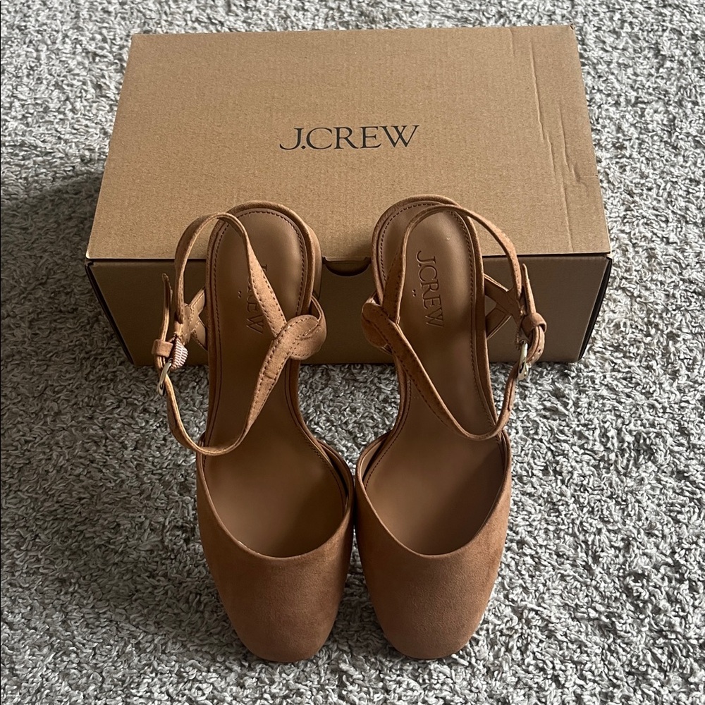 J. Crew Tan Block Heel Sandals - Picture 4 of 7